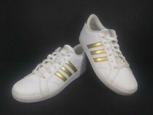 market10 fashion Adidas Baseline Size 4.5 Shoes White Gold CG5844